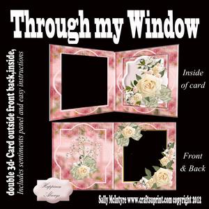 Through My Window Double 3D 4 Pages Frontback Inside Panels