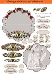 Rocker or Topper Vintage Wedding or Anniversary