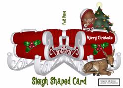 Sleigh Shaped Card