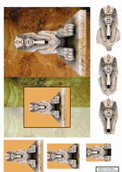 Egyptian Fold Back with Pyramid and 3D