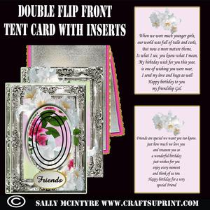 Double Front Tent Card with Pyramid
