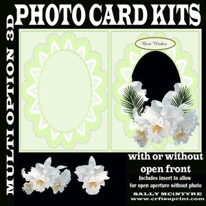 Photo Card or Open Aperture Card Pure Orchids