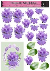 Build a Flower Bearded Iris Lilac
