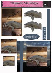 Walleye Fishermans Drean 2 Card Sheet