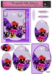 Pyramid Pansies and Topper
