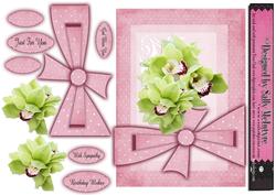 Green Orchids and Pink Bows