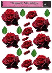 Build a Flower Just Red Roses Ready to 3D
