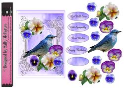 Blue Bird Multi Sentiment Pansies