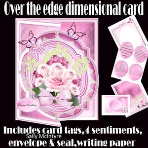 Cut Away Front Dimensional Card Lots of Accessories