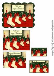 Enjoy Christmas Stockings on the Mantle