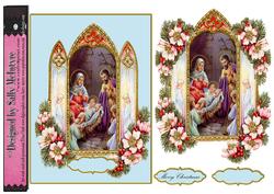 Baby Jesus in the Manger Vintage Christmas