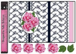 Foldback Formal, Pink Double Roses 3D