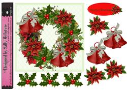 Merry Christmas Poinsettia,3D for a Special Card