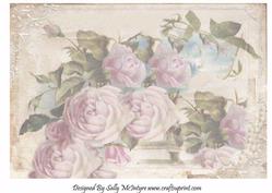 Antique Roses Background Amazing to Cut Up for Wedding Cards