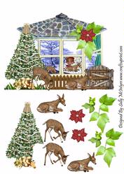 Window View at Christmas 3D