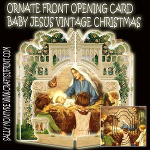 Nativity Ornate Front Opening