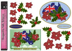 2 Card Sheet Australian Christmas 3D Elements