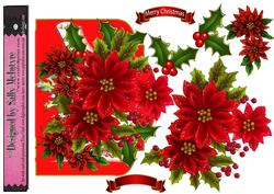 Over the The Edge Poinsettia and Holly