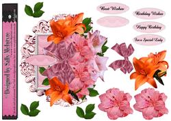 Summer Flowers and Bows Over the Edge