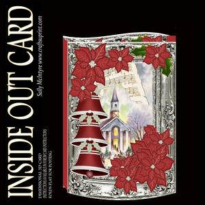 Inside Out Card Christmas Bells 3D with Instructions