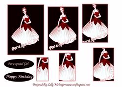 For a Special Girl Happy Birthday Red