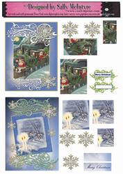 2 Card Sheet Vintage Christmas