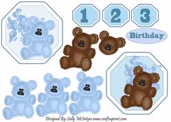 Plate Card 1st 2nd 3rd Birthday