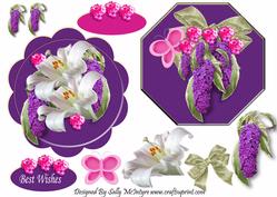 In Purple a Stunning Card