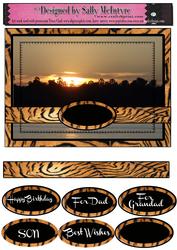 African Sunset Male Sentiments Dad,grandad and Son