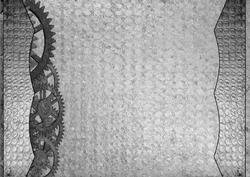 Insert ,steam Punk Trim to Desired Size Black and White