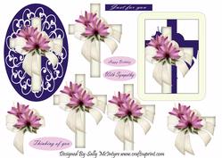 Purple Just for You Thinking of You Happy Birthday with Sympathy