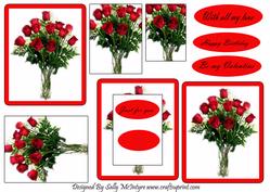 Red Roses for My Loverly with All My Love Happy Birthday Be My Valentine Just for You