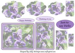 Pansys Perfect Happy Birthday Thinking of You Just to Say Hello