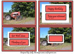 Tractor at the Farm Tractor Assorted Greetings