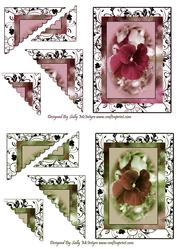 2 Up Pansy Cards