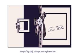 Best Wishes Foldback Blue