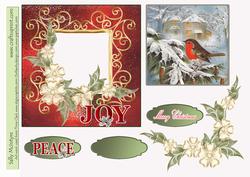 Peace Red Robin Christmas