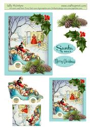 Vintage Santa is Near