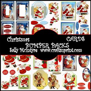 Bumper Kit 5 Christmas Santa Themed 11 Cards