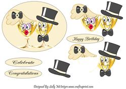 Champagne and Happiness Celebrate-congratulations-happy Birthday