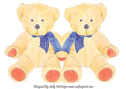 Teddy Bear Shaped Card