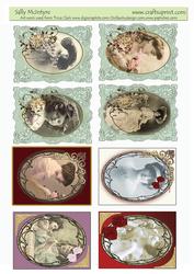 Vintage Ladies 8 to a Sheet