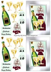 Celebration for Graduation 21st 18th Birthday or Other Special Occasion 2 Up Sheet