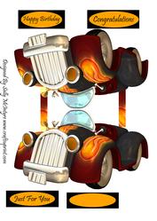 A Car Shaped Card for the Boys or Girls