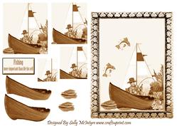 Fishing More Important Than Life Its Self Sepia