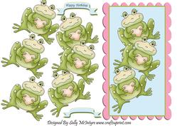 Stacks on the Mill Frogs Happy Birthday
