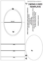 Spinner or Swing Card Template
