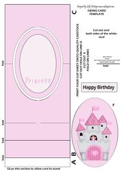 Swing Card Princess Card Print and Make