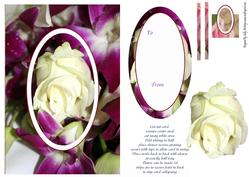 Swinger White Rose and Orchid