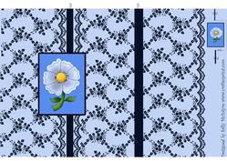 Blue Lace Foldback Card